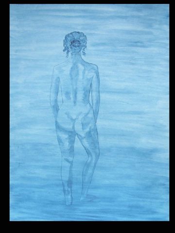 nu bleu - Peinture - valerie jouve nu bleu - Peinture - valerie jouve