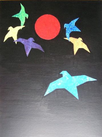 L'artiste valerie jouve - lune rouge L'artiste valerie jouve - lune rouge