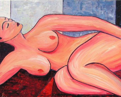 endormie - Peinture - valerie jouve endormie - Peinture - valerie jouve