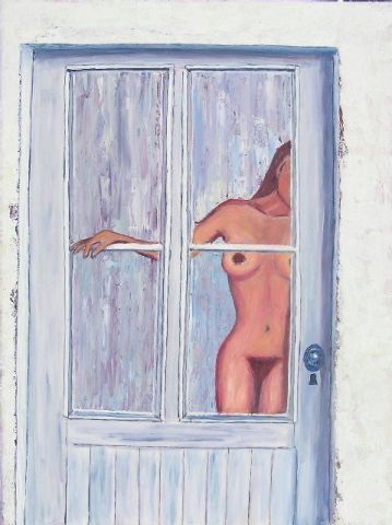DERRIERE LA PORTE - Peinture - valerie jouve DERRIERE LA PORTE - Peinture - valerie jouve