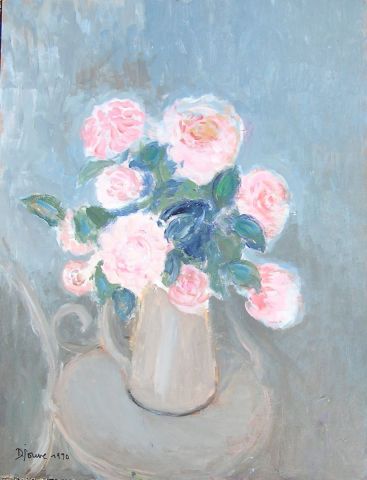 L'artiste DENISE JOUVE - double bouquet, verso L'artiste DENISE JOUVE - double bouquet, verso