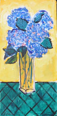 L'artiste DENISE JOUVE - hortensias L'artiste DENISE JOUVE - hortensias