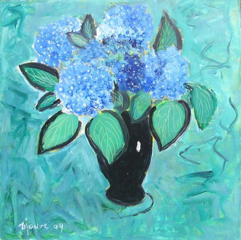 L'artiste DENISE JOUVE - hortensias L'artiste DENISE JOUVE - hortensias