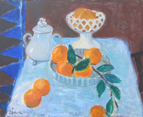 nature morte aux oranges - Peinture - DENISE JOUVE nature morte aux oranges - Peinture - DENISE JOUVE