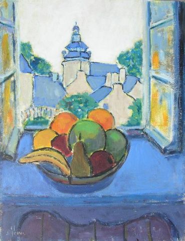 L'artiste DENISE JOUVE - nature morte au clocher L'artiste DENISE JOUVE - nature morte au clocher