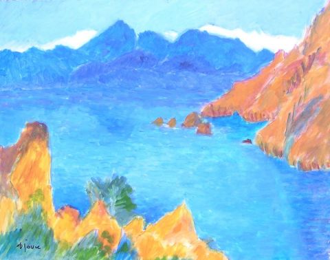 porto,le golfe - Peinture - DENISE JOUVE porto,le golfe - Peinture - DENISE JOUVE