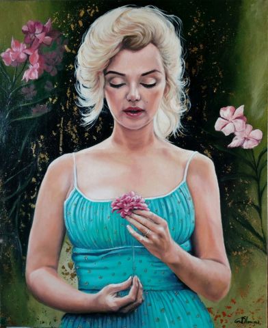 Intime Marilyn  - Peinture - Anne-Sophie CORD'HOMME
