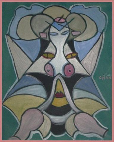 Geisha - Peinture - Chan Mengal Geisha - Peinture - Chan Mengal