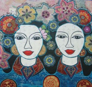 Peinture de ANTOINE MELLADO: Femmes d'ici et d'ailleurs 10