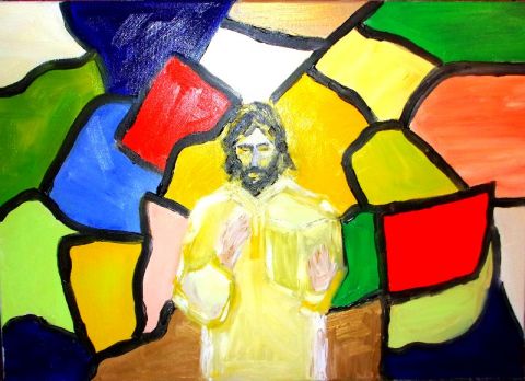 Christ - Peinture - erik elmalek
