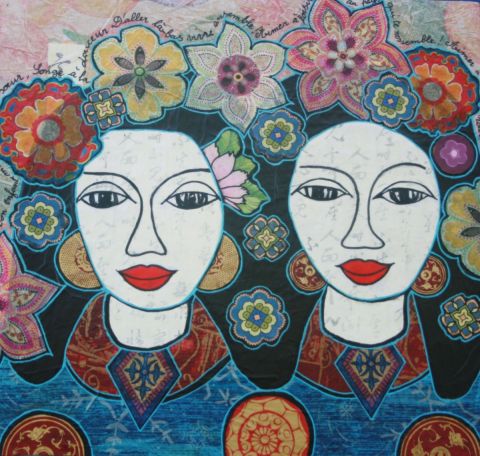 Femmes d'ici et d'ailleurs 10 - Peinture - ANTOINE MELLADO