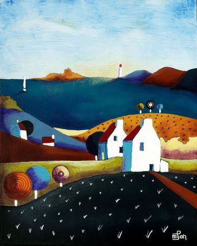L'artiste Marie-Pierre JAN - Arrivée dans l'Aber 2 L'artiste Marie-Pierre JAN - Arrivée dans l'Aber 2