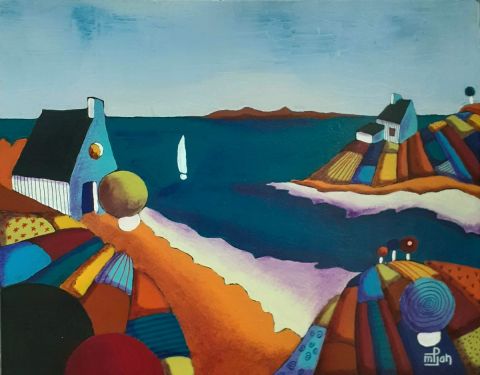 L'artiste Marie-Pierre JAN - Arrivée dans l'Aber 3 L'artiste Marie-Pierre JAN - Arrivée dans l'Aber 3