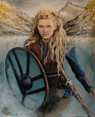 Lagertha II - Peinture - Anne-Sophie CORD'HOMME Lagertha II - Peinture - Anne-Sophie CORD'HOMME