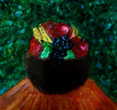 Nature morte Fruits et Couleurs  - Peinture - Astride