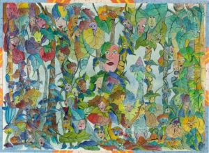 Voir cette oeuvre de Chantal Mazade: elfes feuilles