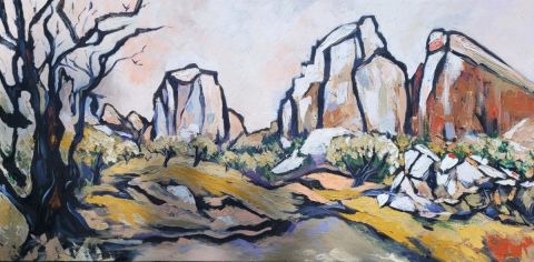 LES BAUX VERSION 1 - Peinture - KAO BOURILLON