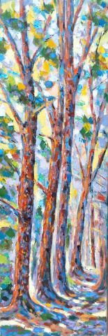 A l'ombre des grands pins - Peinture - francis JALIBERT
