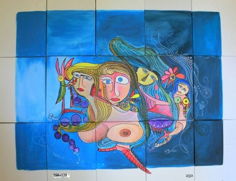 les irenes de mediterranee - Peinture - CHRISTIAN