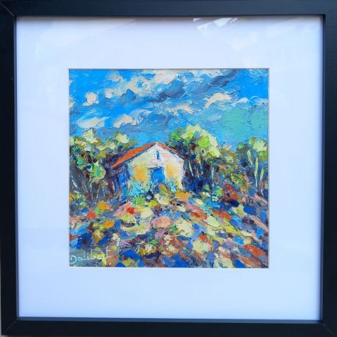 Masure dans les arbres - Peinture - francis JALIBERT Masure dans les arbres - Peinture - francis JALIBERT