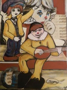 Peinture de Jarymo: Les clowns