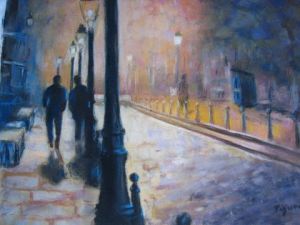 Voir cette oeuvre de Edwige FIGURA: Paris au coeur de la nuit