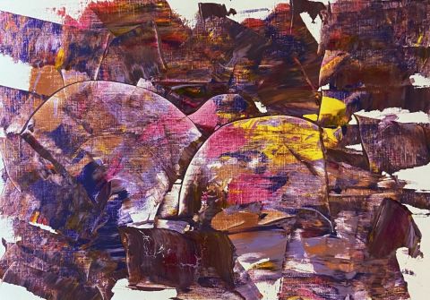 Paysage abstrait - Peinture - Geritzen