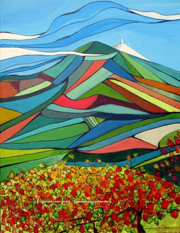 L'artiste ALAIN FAURE - VENTOUX APRES VENDANGES L'artiste ALAIN FAURE - VENTOUX APRES VENDANGES