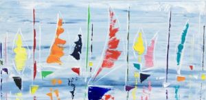 Peinture de valerie jouve: abstraction de marine