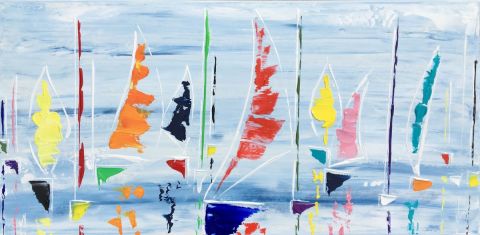 L'artiste valerie jouve - abstraction de marine