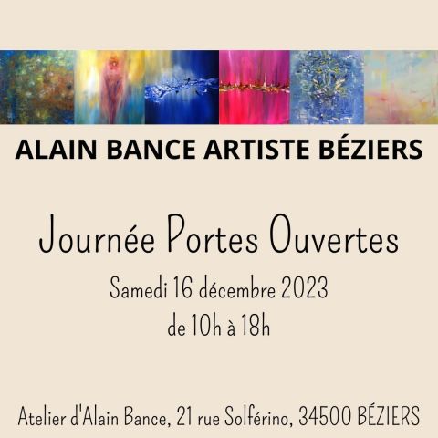 L'artiste Alain Bance Artiste - Journée Portes Ouvertes Alain Bance Aritste