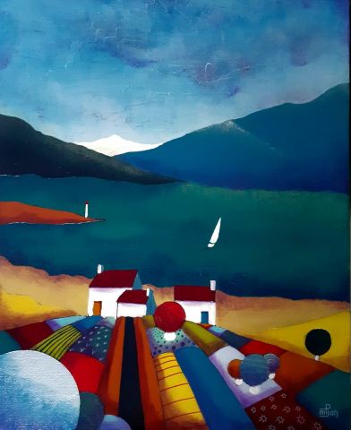 L'artiste Marie-Pierre JAN - Le Lac 1 L'artiste Marie-Pierre JAN - Le Lac 1