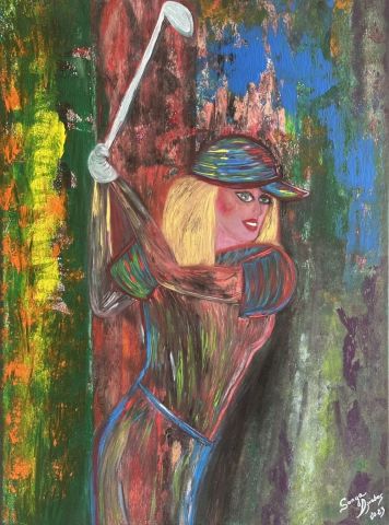 L'artiste SONYA DZIABAS - « THE WOMAN GOLFER » L'artiste SONYA DZIABAS - « THE WOMAN GOLFER »