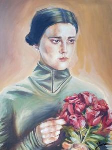 Peinture de Anna Jendrzejak: Bouquet de roses