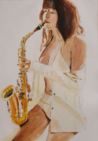 Jazz (Musique 2) - Peinture - Arsene Gully