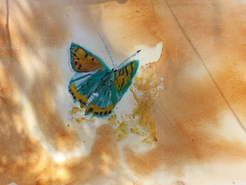 Papillon - Peinture - Auroreboreale