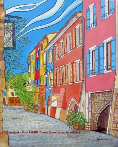A L'OMBRE DES ARCADES - Peinture - ALAIN FAURE A L'OMBRE DES ARCADES - Peinture - ALAIN FAURE