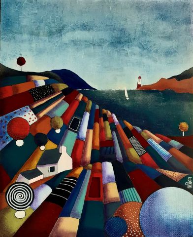 L'artiste Marie-Pierre JAN - Retour au port L'artiste Marie-Pierre JAN - Retour au port