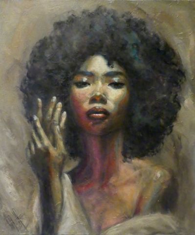 Afro - Peinture - Muriel HENRY