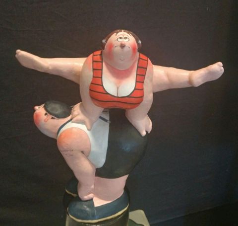 Saute mouton - Sculpture - Alain Willette Saute mouton - Sculpture - Alain Willette