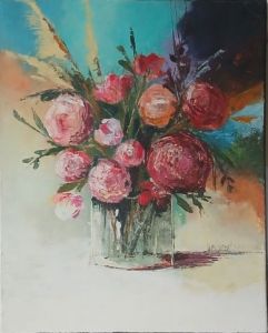Peinture de EBOREL: Bouquet de printemps