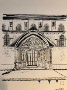 Voir cette oeuvre de COMETE: Portail de l'abbaye de Fleury