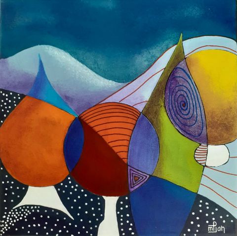 Arbre 30X30 3 - Peinture - Marie-Pierre JAN Arbre 30X30 3 - Peinture - Marie-Pierre JAN