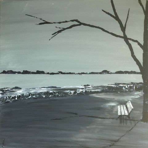 L'artiste valerie jouve - SAINT ARMEL, LE BANC L'artiste valerie jouve - SAINT ARMEL, LE BANC
