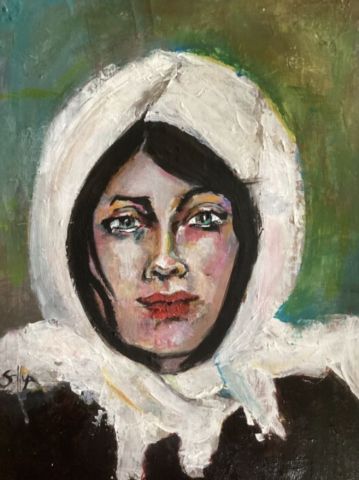 Natasha, femme des Monts du Caucase - Peinture - soffya
