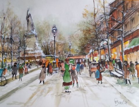 Paris d'avant - Peinture - EBOREL Paris d'avant - Peinture - EBOREL