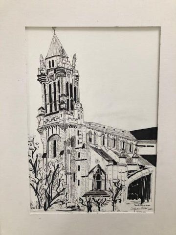 Eglise Saint Marceau - Dessin - COMETE