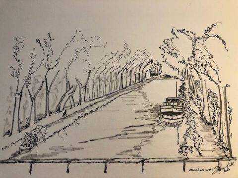 Promenade en bateau - Dessin - COMETE