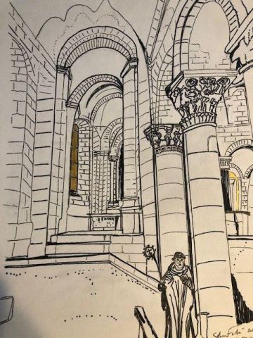 Abbaye de Fleury  - Dessin - COMETE