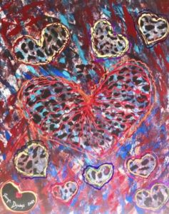 Peinture de SONYA DZIABAS: « THE PATHS OF THE HEARTS »
